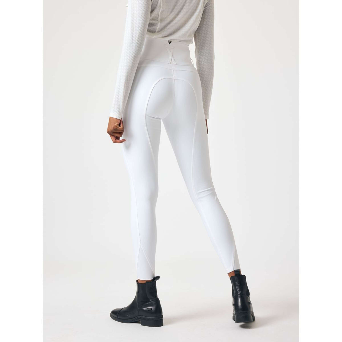 PS of Sweden Pantalon d'Équitation Charlotte Full Grip Blanc