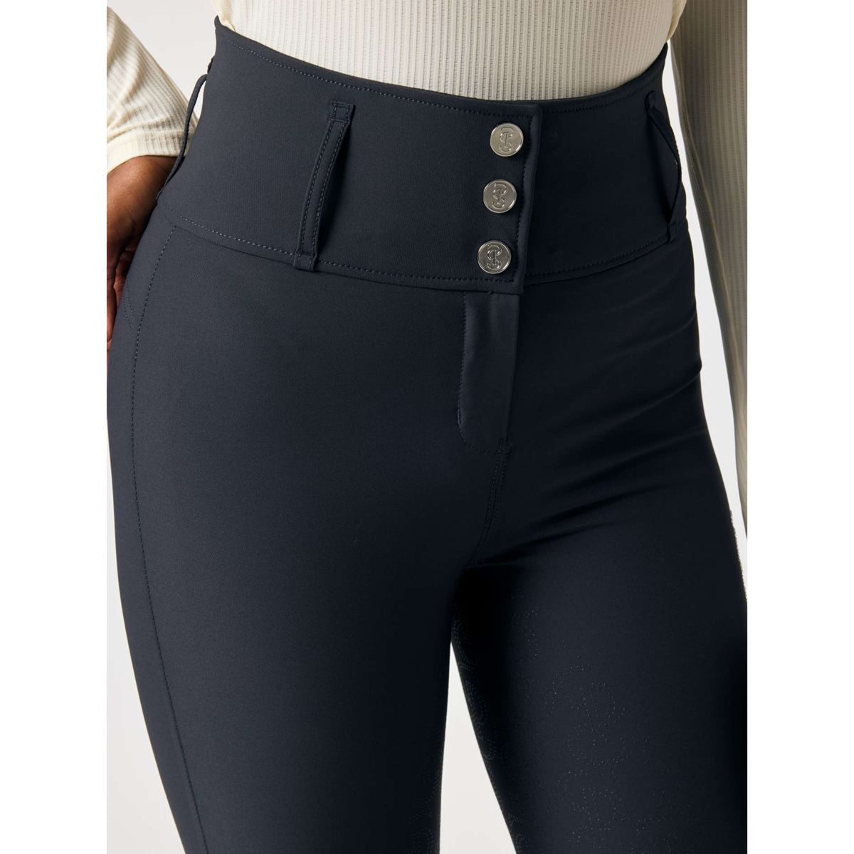 PS of Sweden Pantalon d'Équitation Charlotte Full Grip Marin