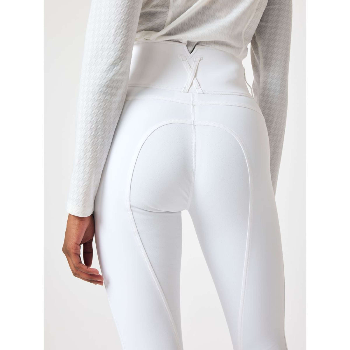 PS of Sweden Pantalon d'Équitation Charlotte Full Grip Blanc