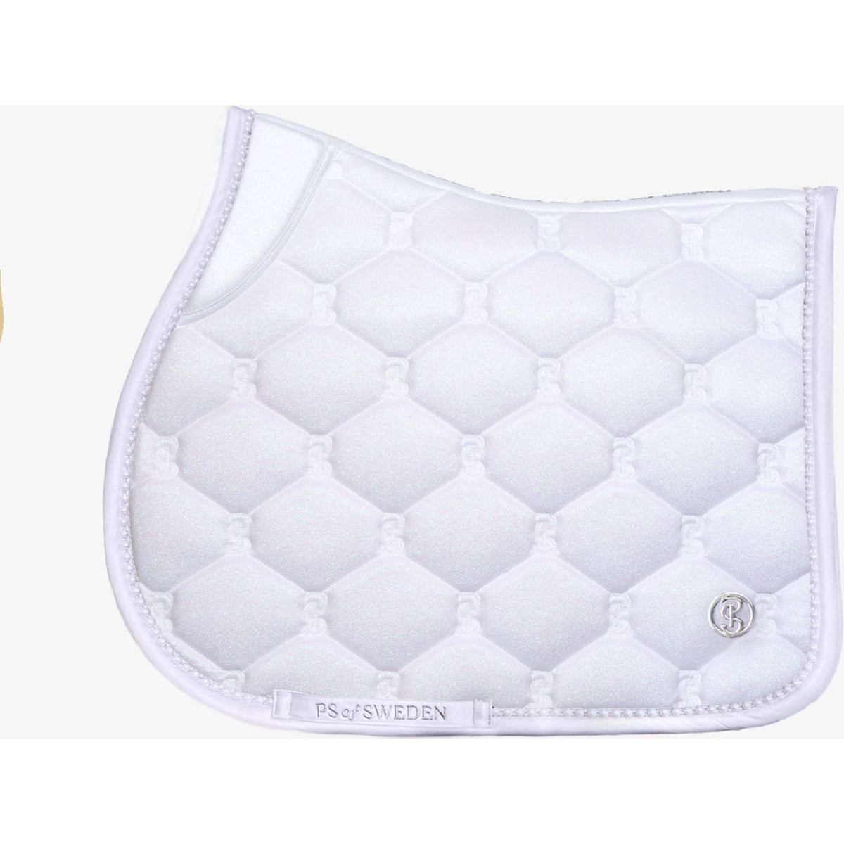 PS of Sweden Tapis de Selle Stardust Pearl de Saut Blanc