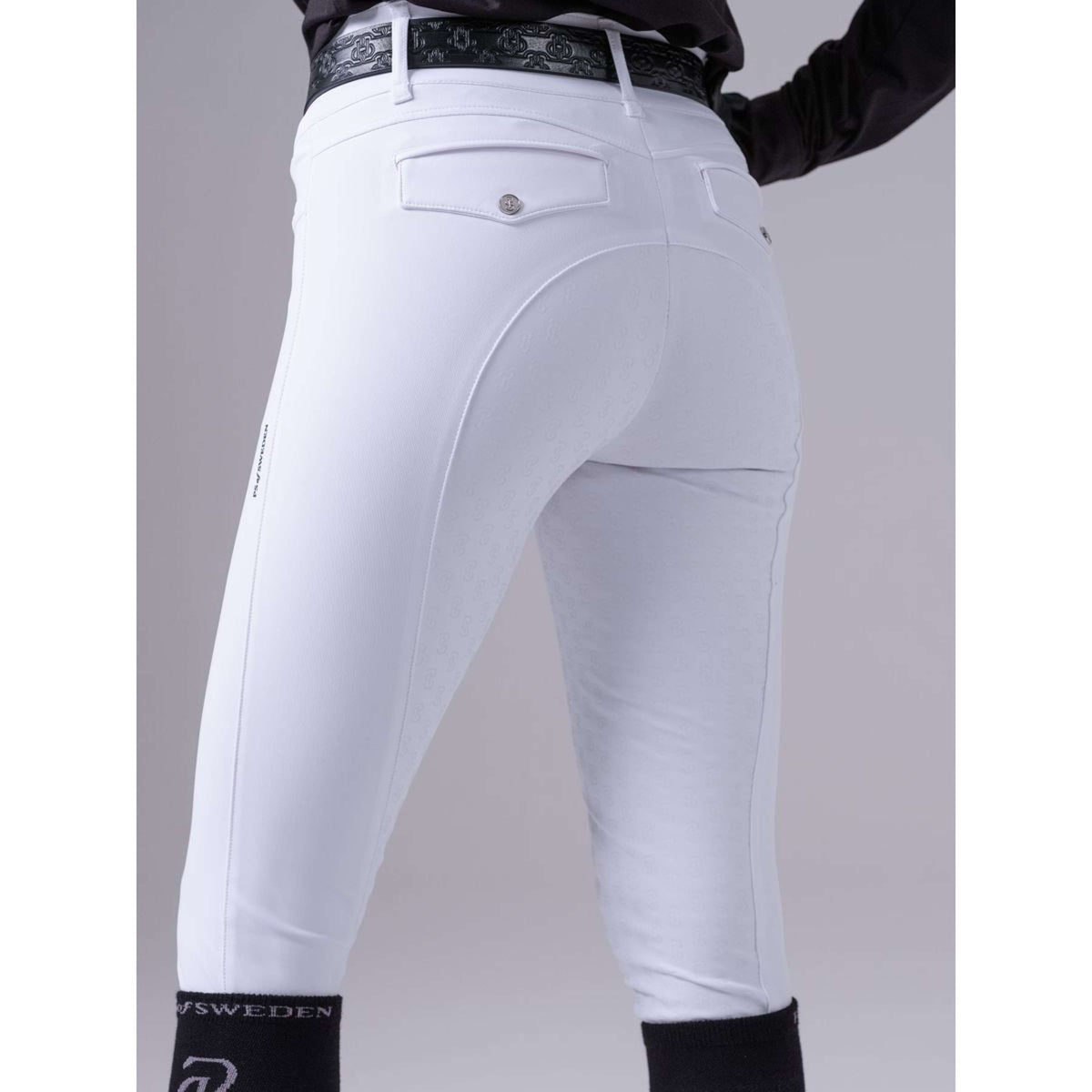 PS of Sweden Pantalon d'Équitation Marina Full Grip Blanc