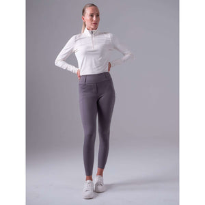 PS of Sweden Legging d'Équitation Katja Full Grip Lava Grey