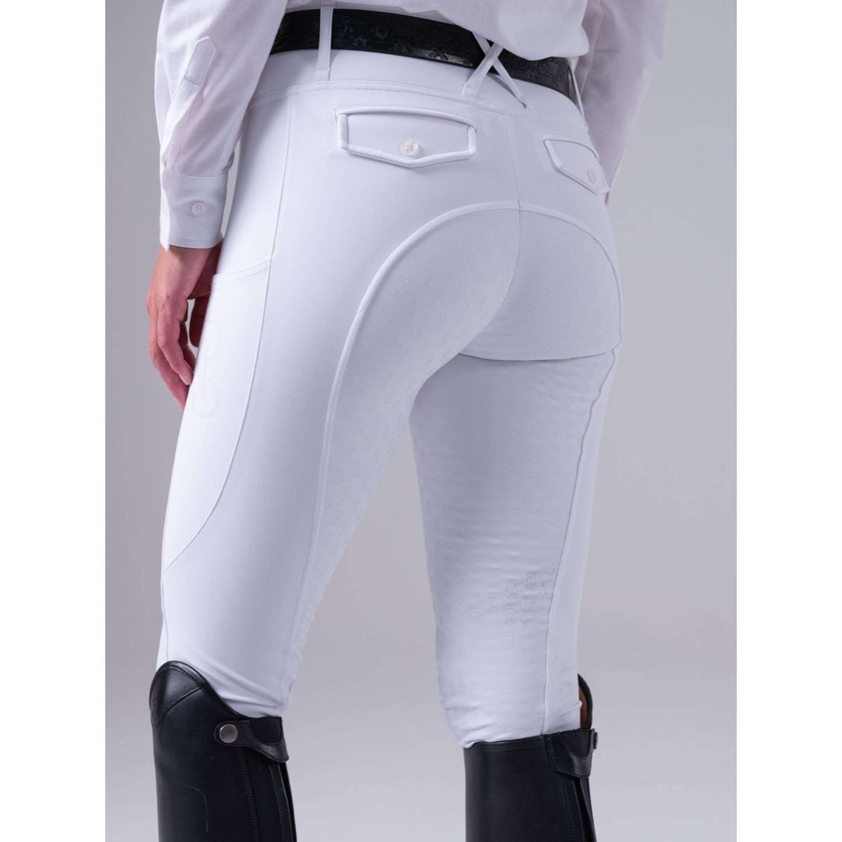 PS of Sweden Legging d'Équitation Katja Full Grip Blanc