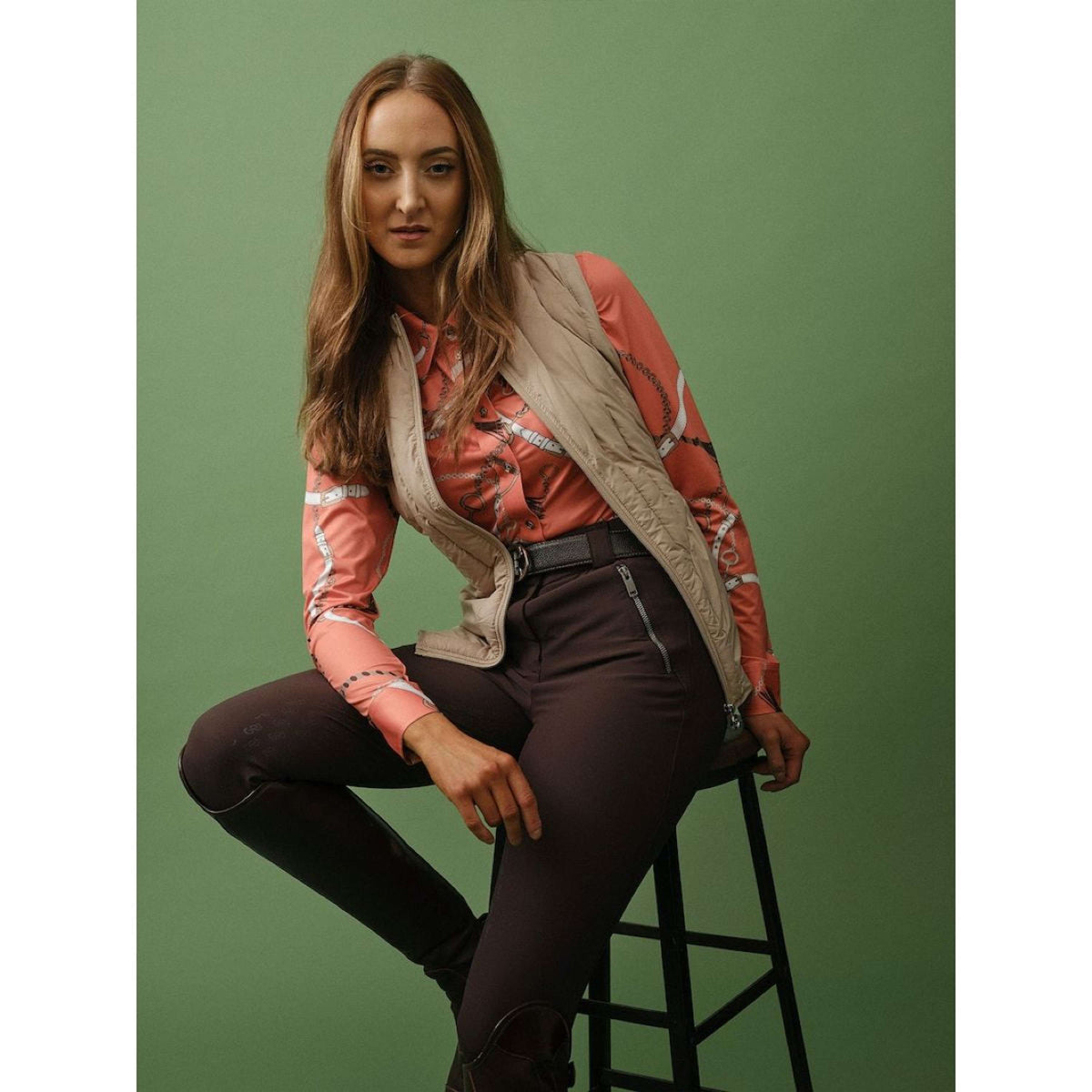 PS of Sweden Pantalon d'Équitation Ivy Café-Marron