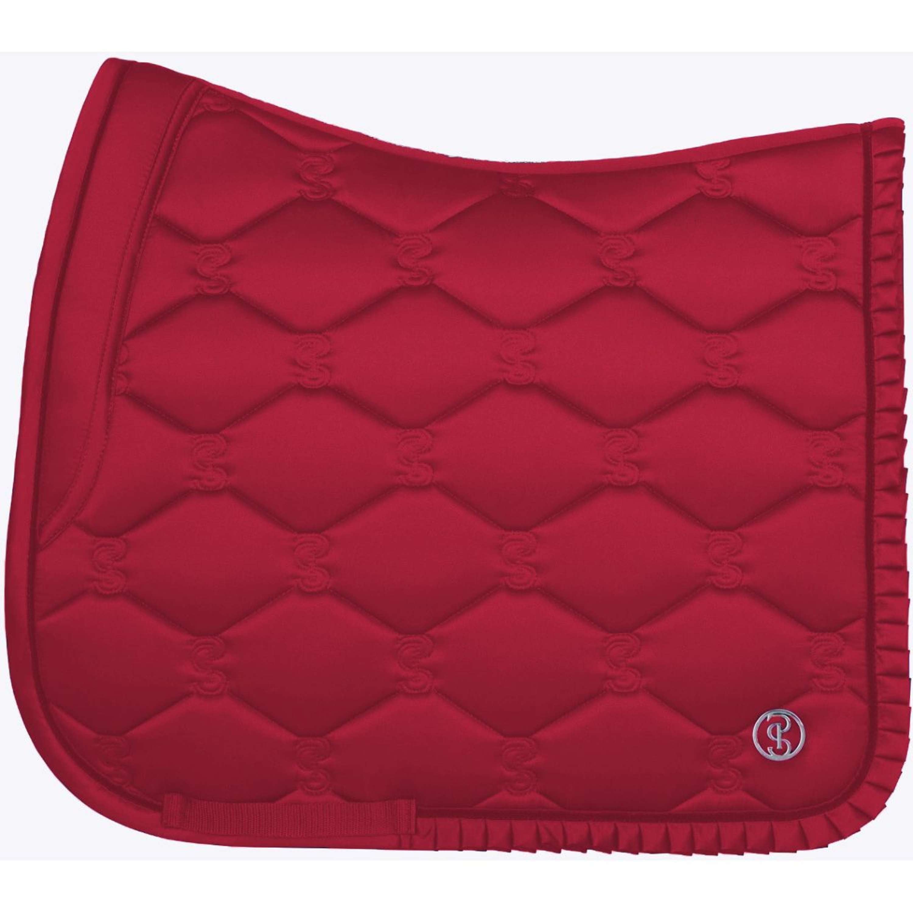PS of Sweden Tapis de Selle Ruffle Dressage Cranberry Red