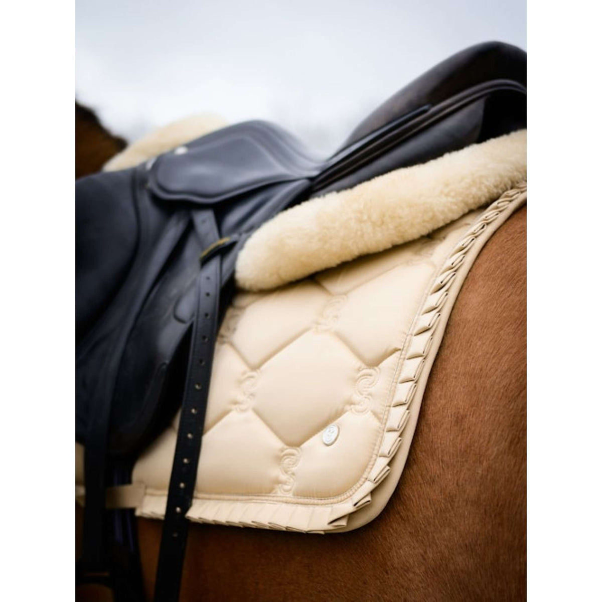 PS of Sweden Tapis de Selle Ruffle de Saut Sable