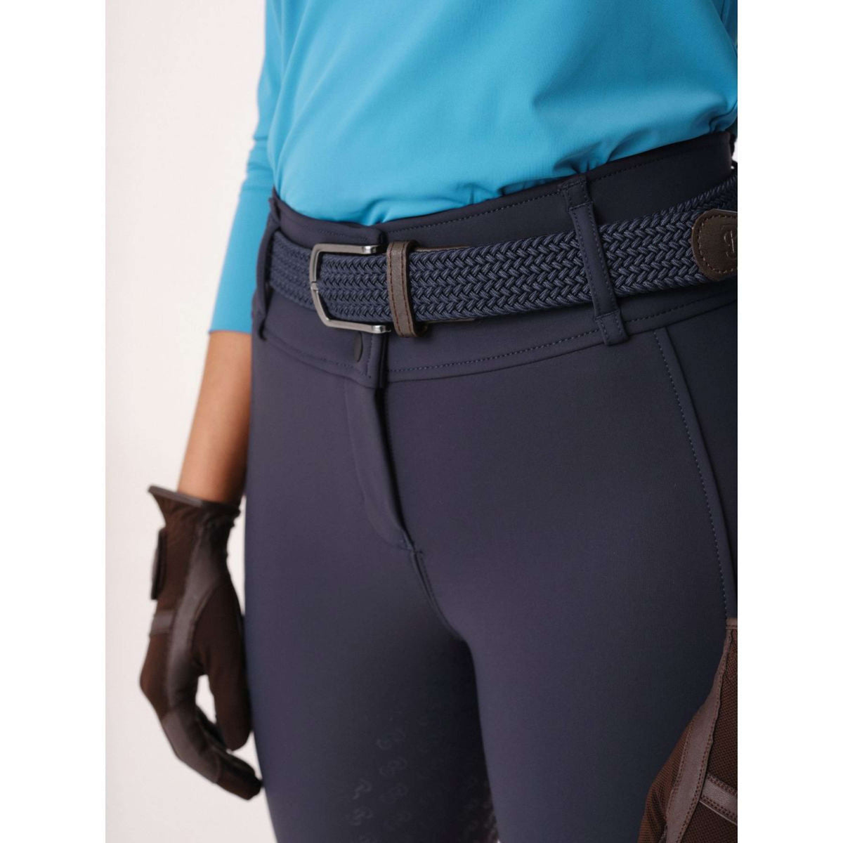 PS of Sweden Pantalon d'équitation d'hiver Britney Full Grip Marin