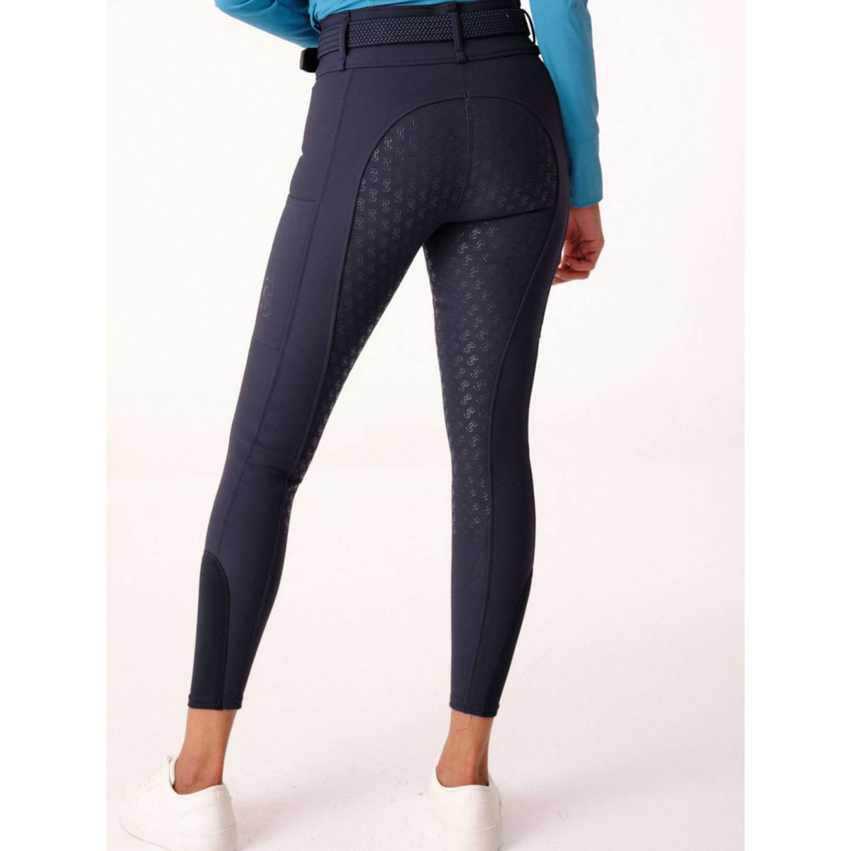 PS of Sweden Pantalon d'équitation d'hiver Britney Full Grip Marin