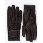 PS of Sweden Gants d'Équitation PU Leather Café-Marron