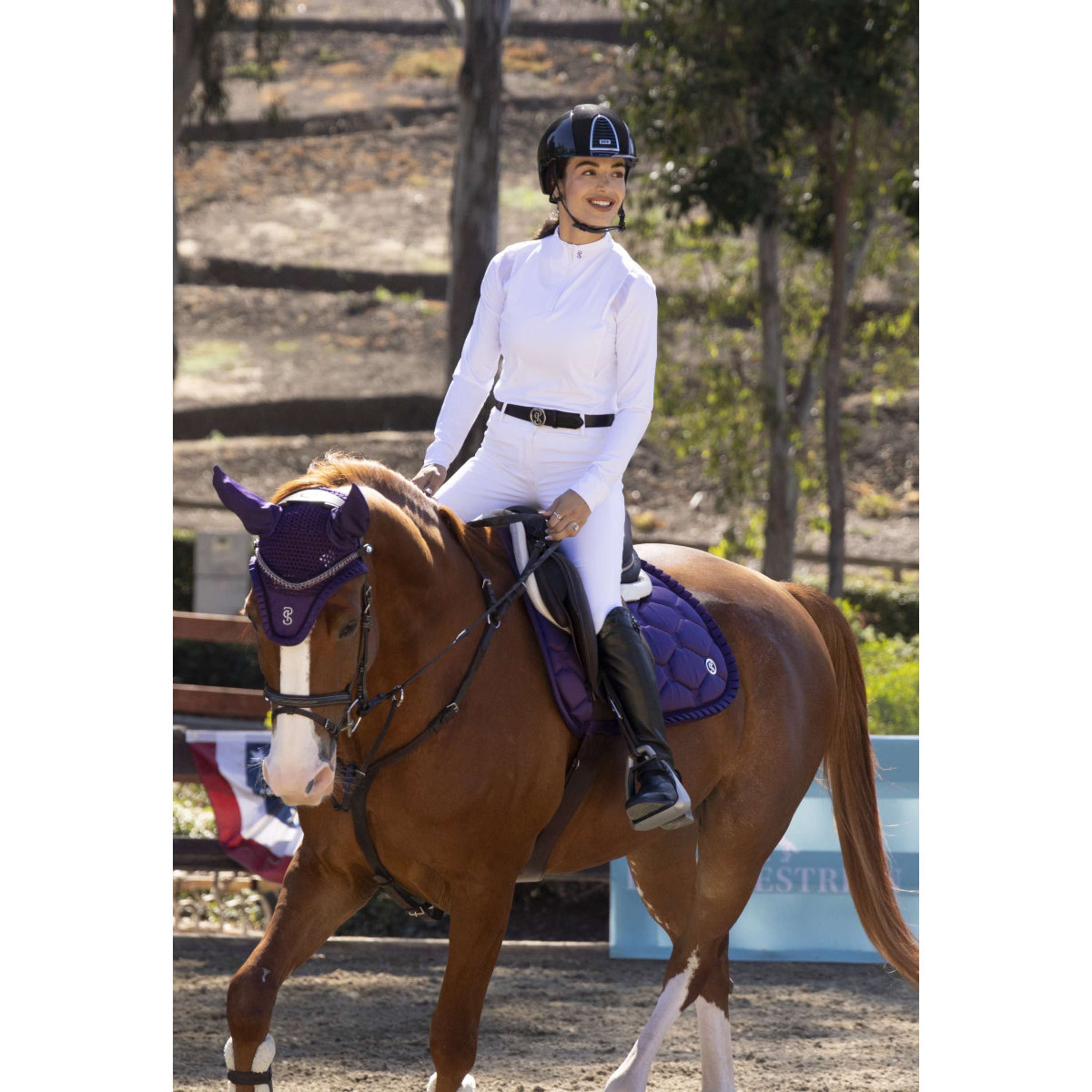 PS of Sweden Tapis de Selle Ruffle Dressage Eclipse Purple