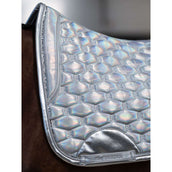 PS of Sweden Tapis de Selle Dazzling Metallic Dressage Dazzling Silver