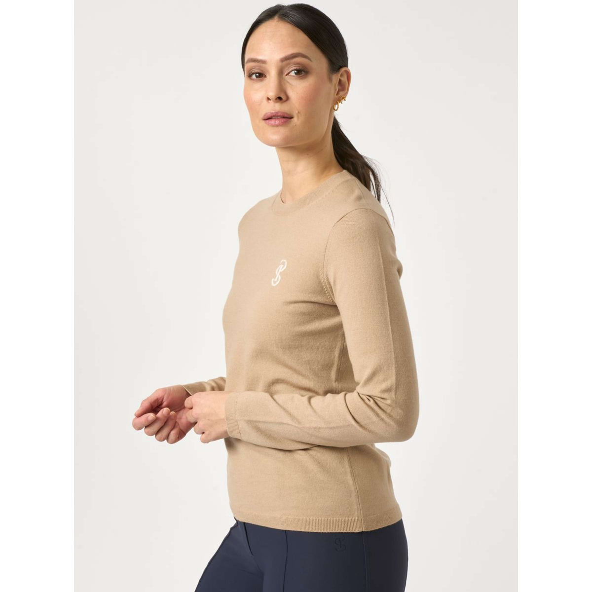 PS of Sweden Pull PS Logo Desert Beige