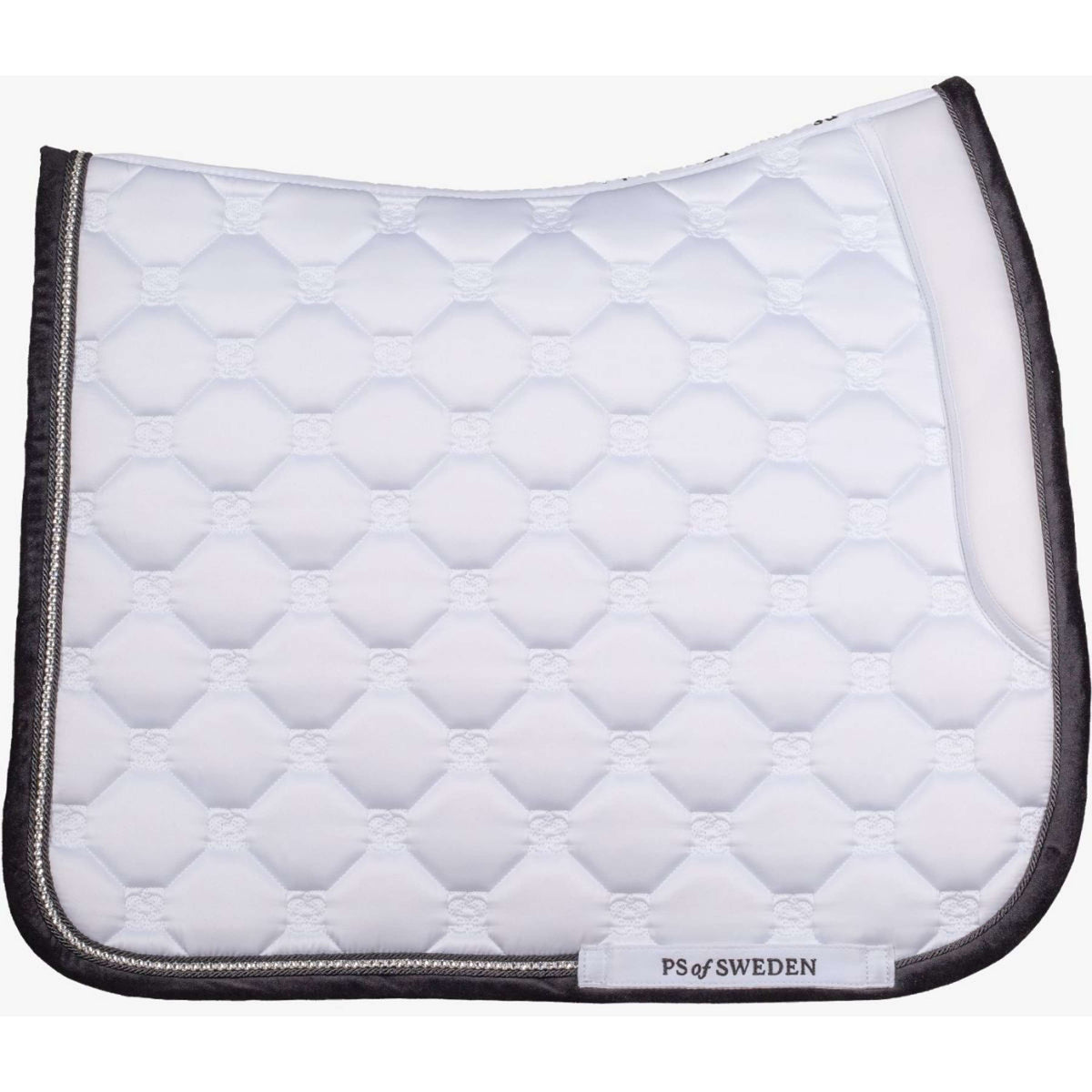 PS of Sweden Tapis de Selle Vintage Monogram Dressage Blanc/Noir