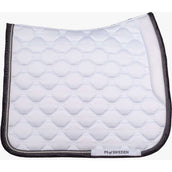 PS of Sweden Tapis de Selle Vintage Monogram Dressage Blanc/Noir