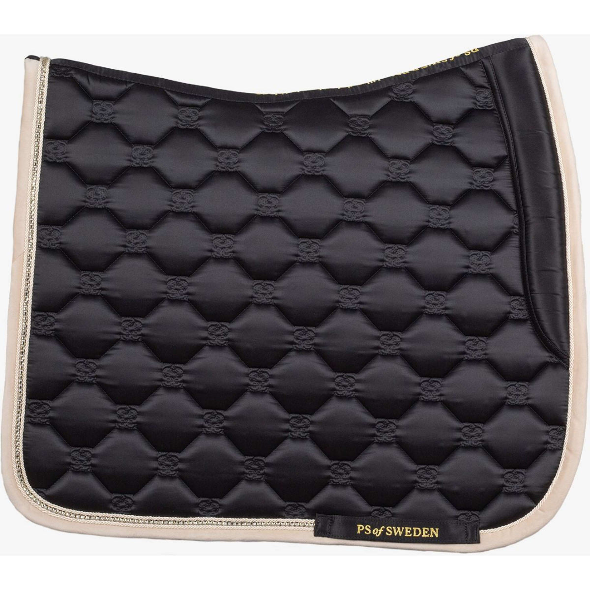 PS of Sweden Tapis de Selle Vintage Monogram Dressage Noir