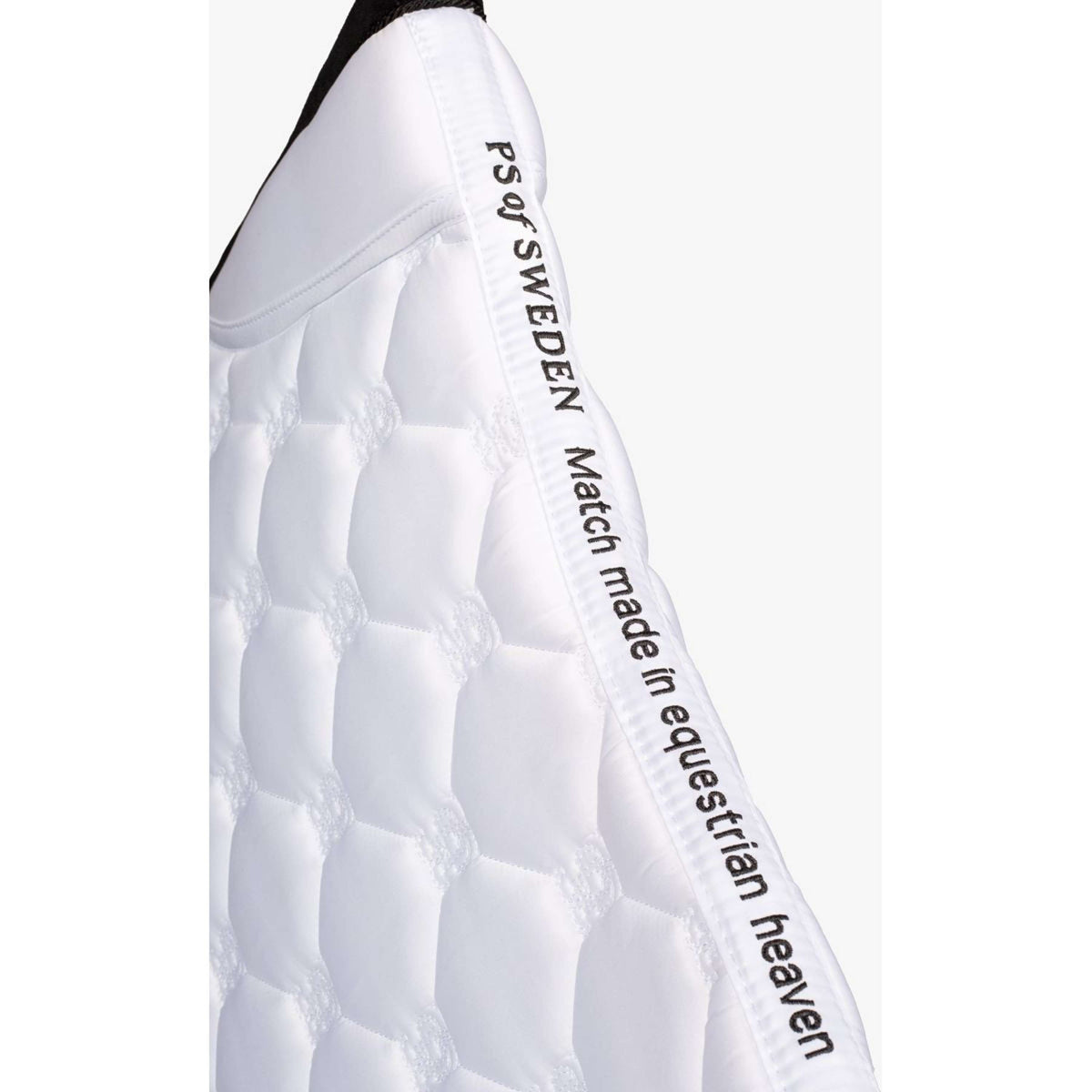 PS of Sweden Tapis de Selle Vintage Monogram Dressage Blanc/Noir