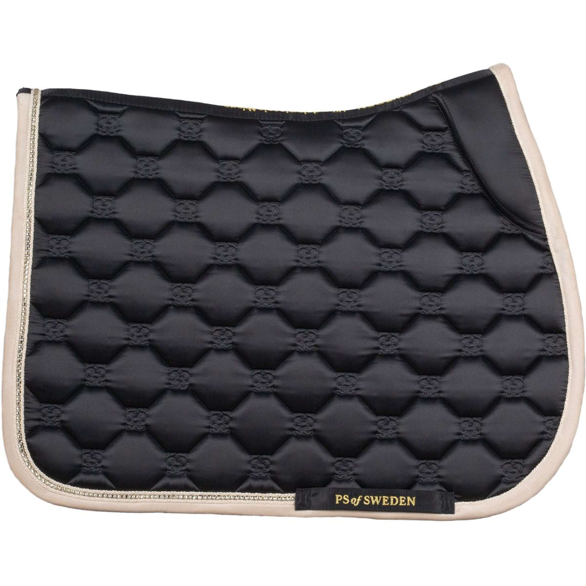 PS of Sweden Tapis de Selle Vintage Monogram de Saut Noir