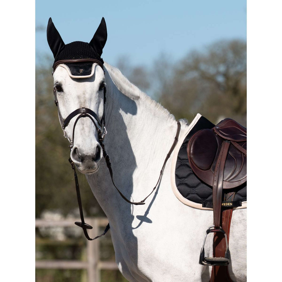 PS of Sweden Bonnet Anti-Mouches Vintage Monogram Noir