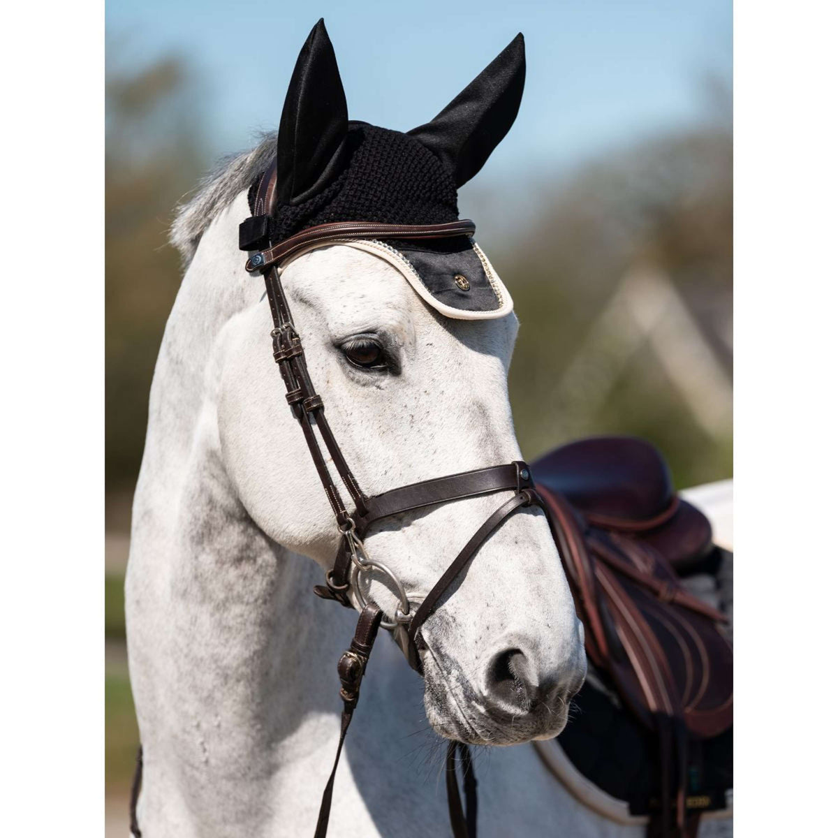 PS of Sweden Bonnet Anti-Mouches Vintage Monogram Noir