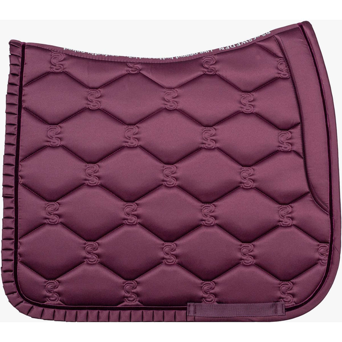 PS of Sweden Tapis de Selle Ruffle Dressage Prune