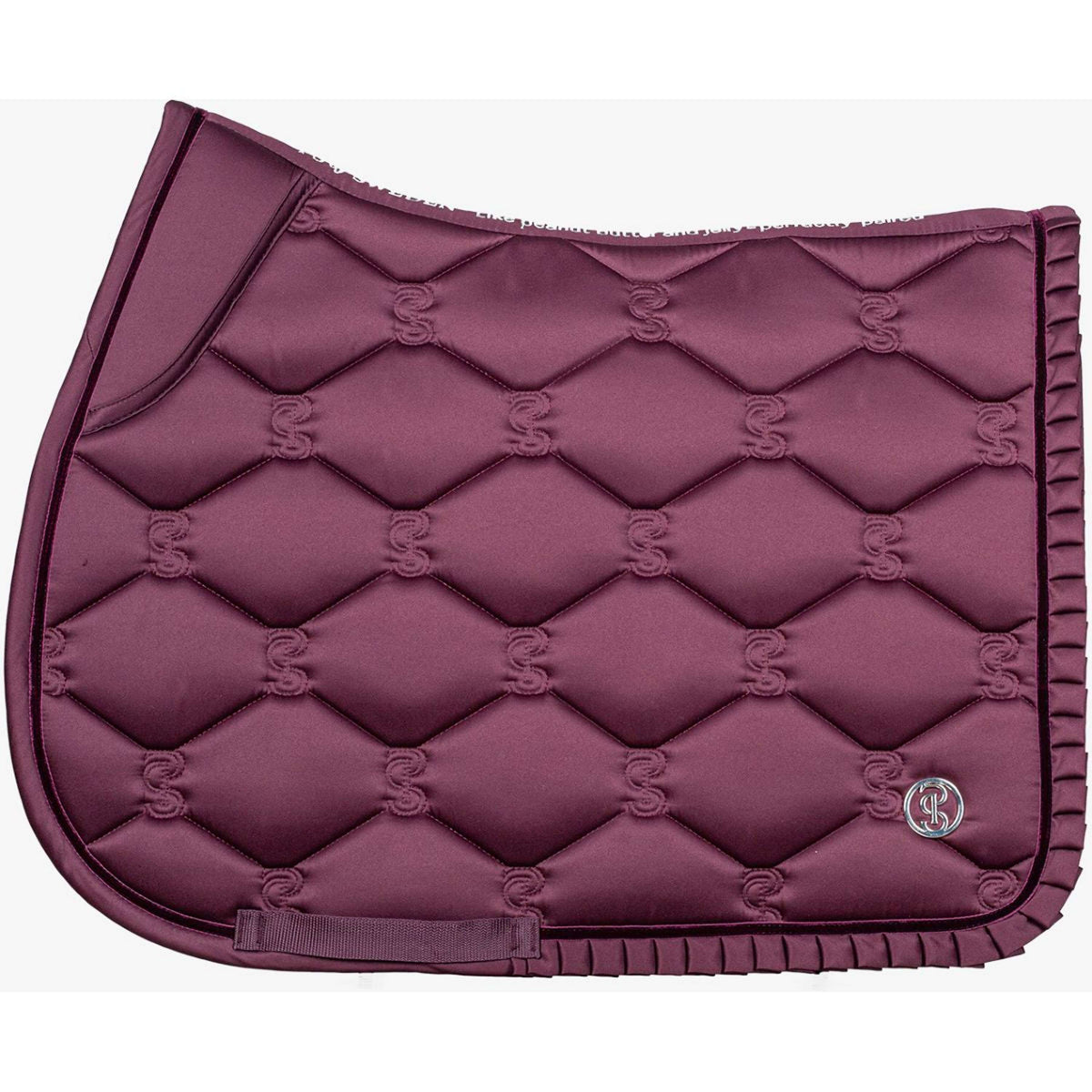 PS of Sweden Tapis de Selle Ruffle de Saut Prune