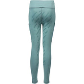 Red Horse Legging d'Équitation Mitsu Full Grip Eucalyptus Green