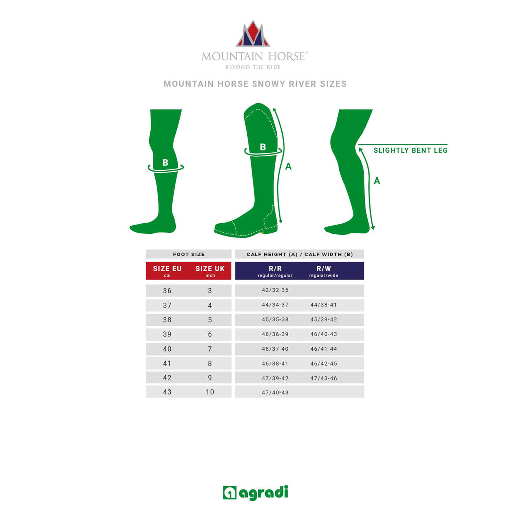 Mountain Horse Bottes d'Équitation Snowy River Noir