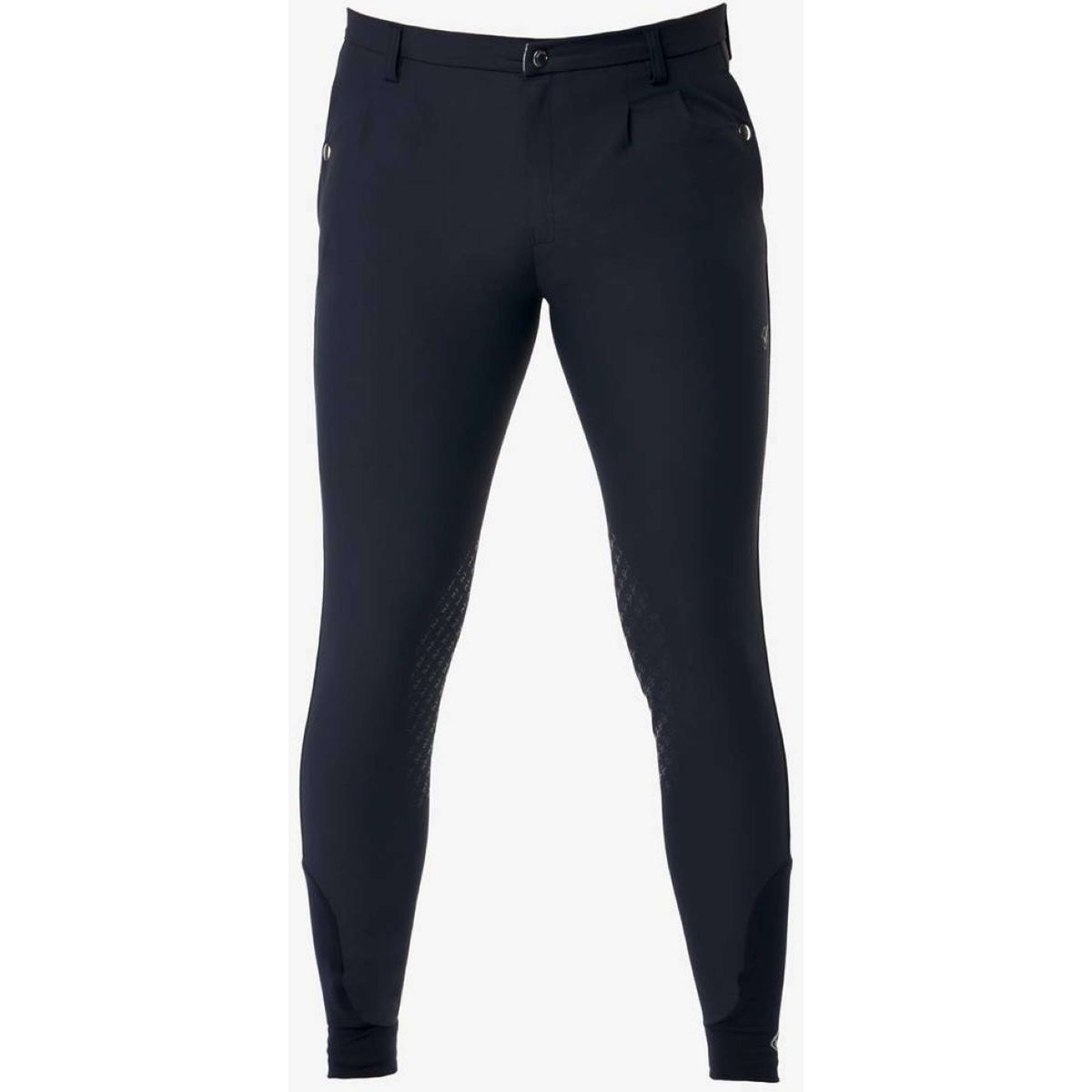 LeMieux Pantalon d'Équitation Elite Mens Classic Pleated Prise de Genou Marin