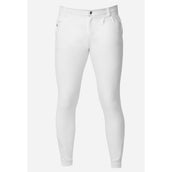 LeMieux Pantalon d'Équitation Elite Mens Classic Pleated Prise de Genou Blanc