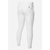 LeMieux Pantalon d'Équitation Elite Mens Classic Pleated Prise de Genou Blanc