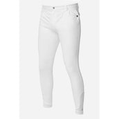 LeMieux Pantalon d'Équitation Elite Mens Classic Pleated Prise de Genou Blanc