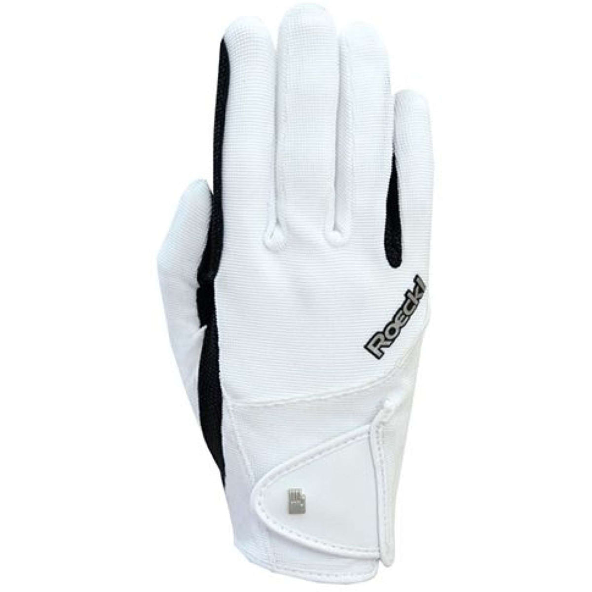 Roeckl Gants d'Équitation Milano 2-Way Spandex Blanc/Noir