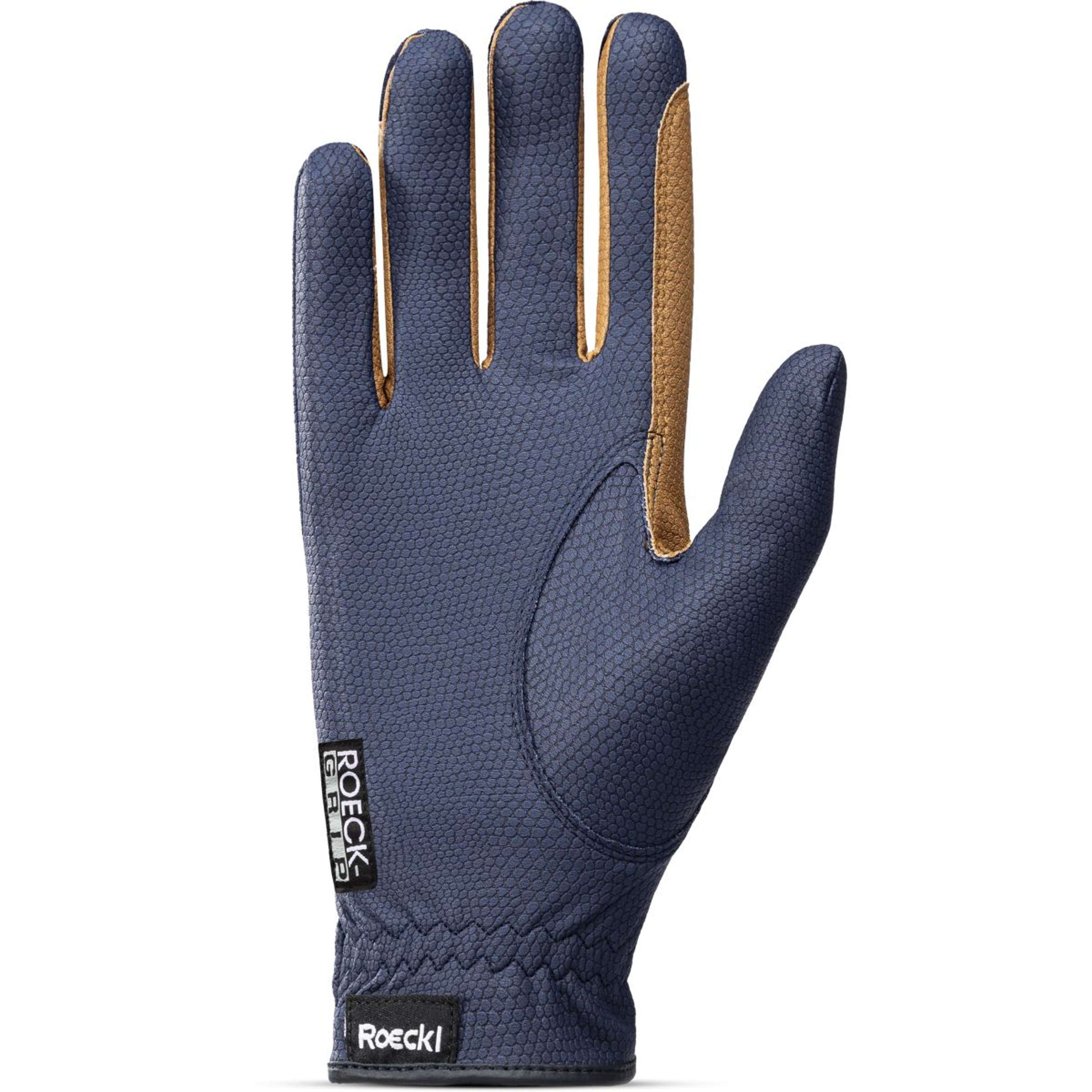 Roeckl Gants d'Équitation Malta Navy/Caramel