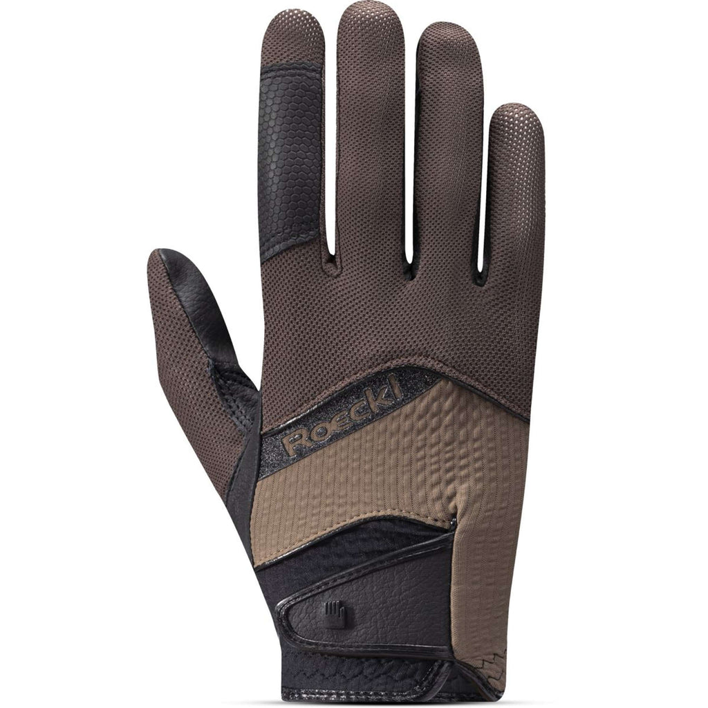Roeckl Gants d'Équitation Millero Dark Mocha/Choco Milk