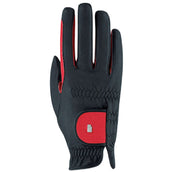 Roeckl Gants Malta Bicolor Noir/Rouge