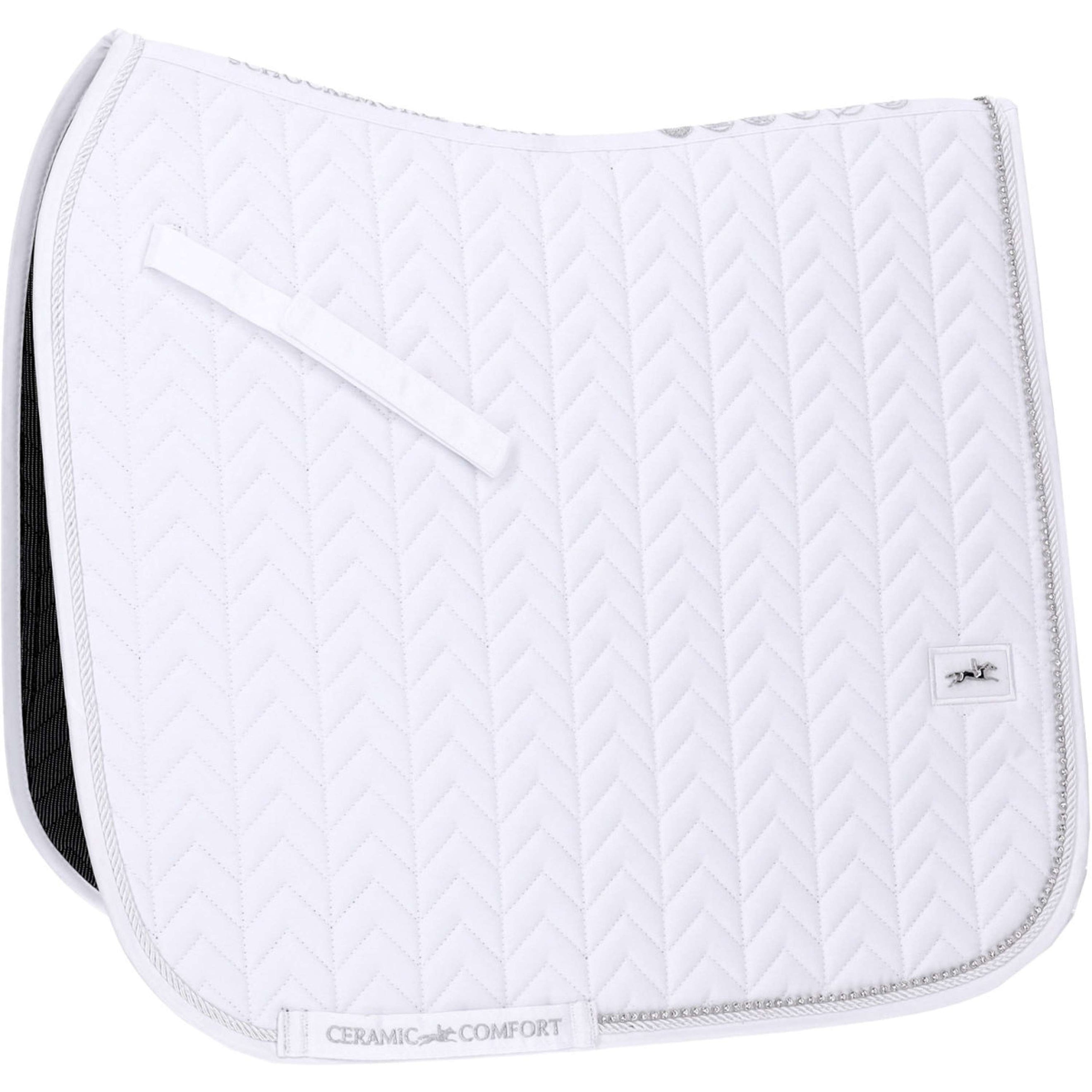 Schockemöhle Tapis de Selle SPCeramica D Style Dressage Blanc