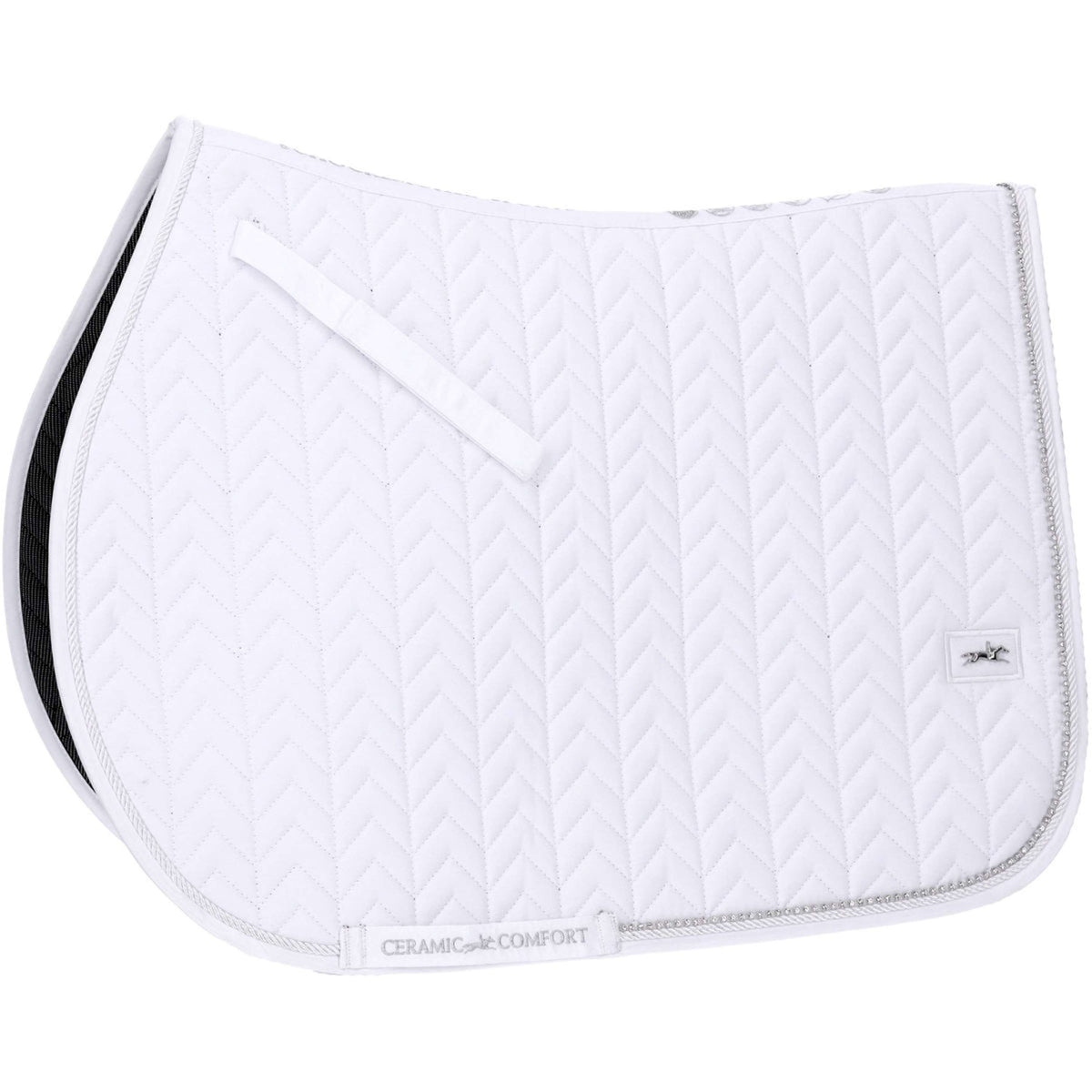 Schockemöhle Tapis de Selle SPCeramica S Style de Saut Blanc