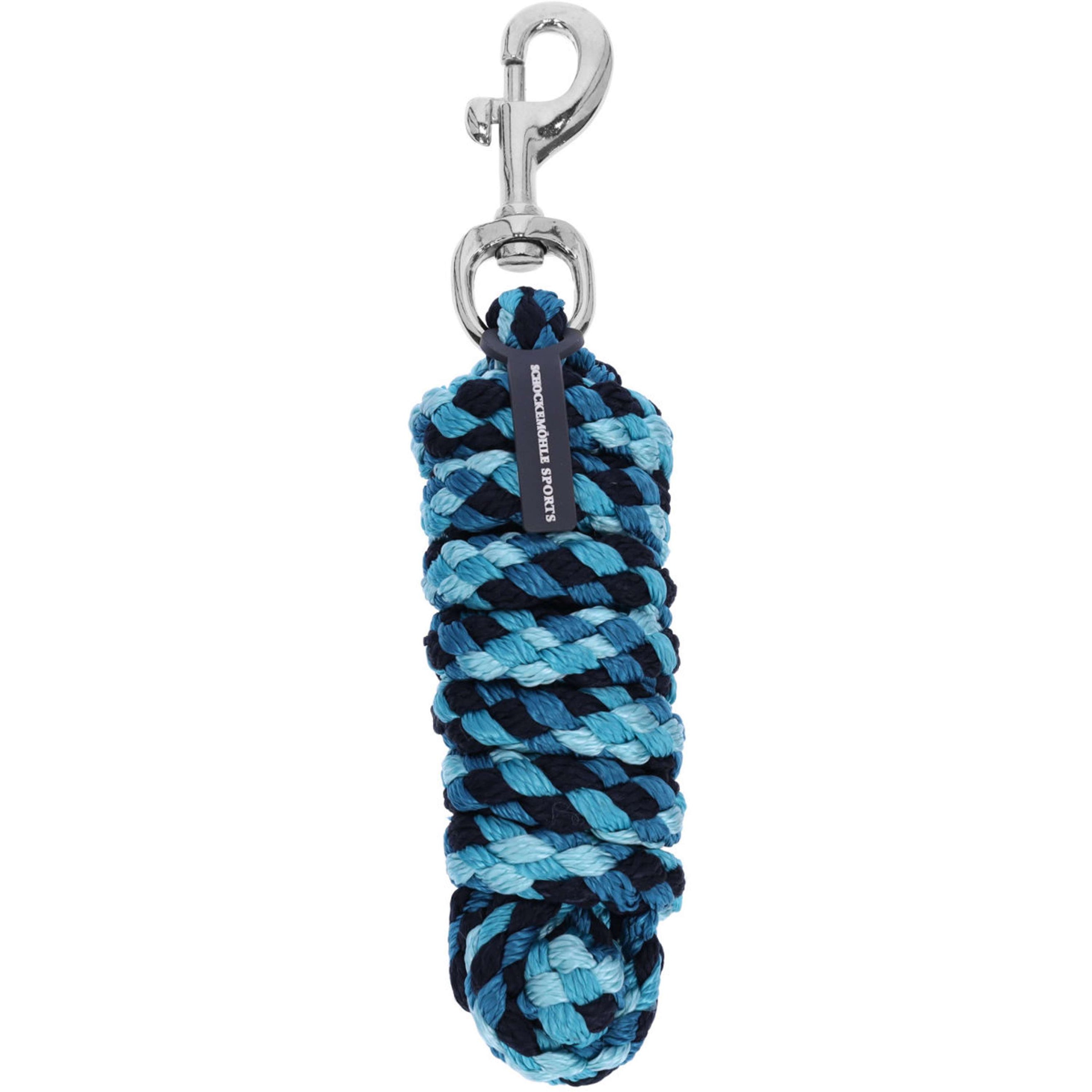 Schockemöhle Corde pour Licol SP Catch Style Mousqueton Colonial Blue/Mint/Navy