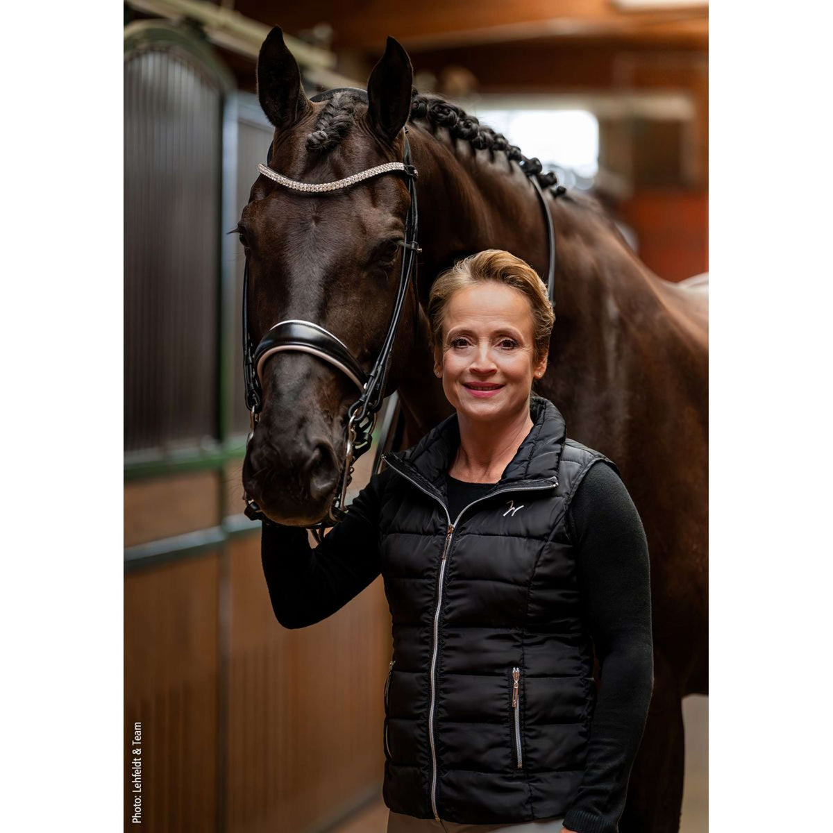 Schockemöhle Ensemble Bride SP Isabell Werth Bella Rose Noir/Blanc/Argent