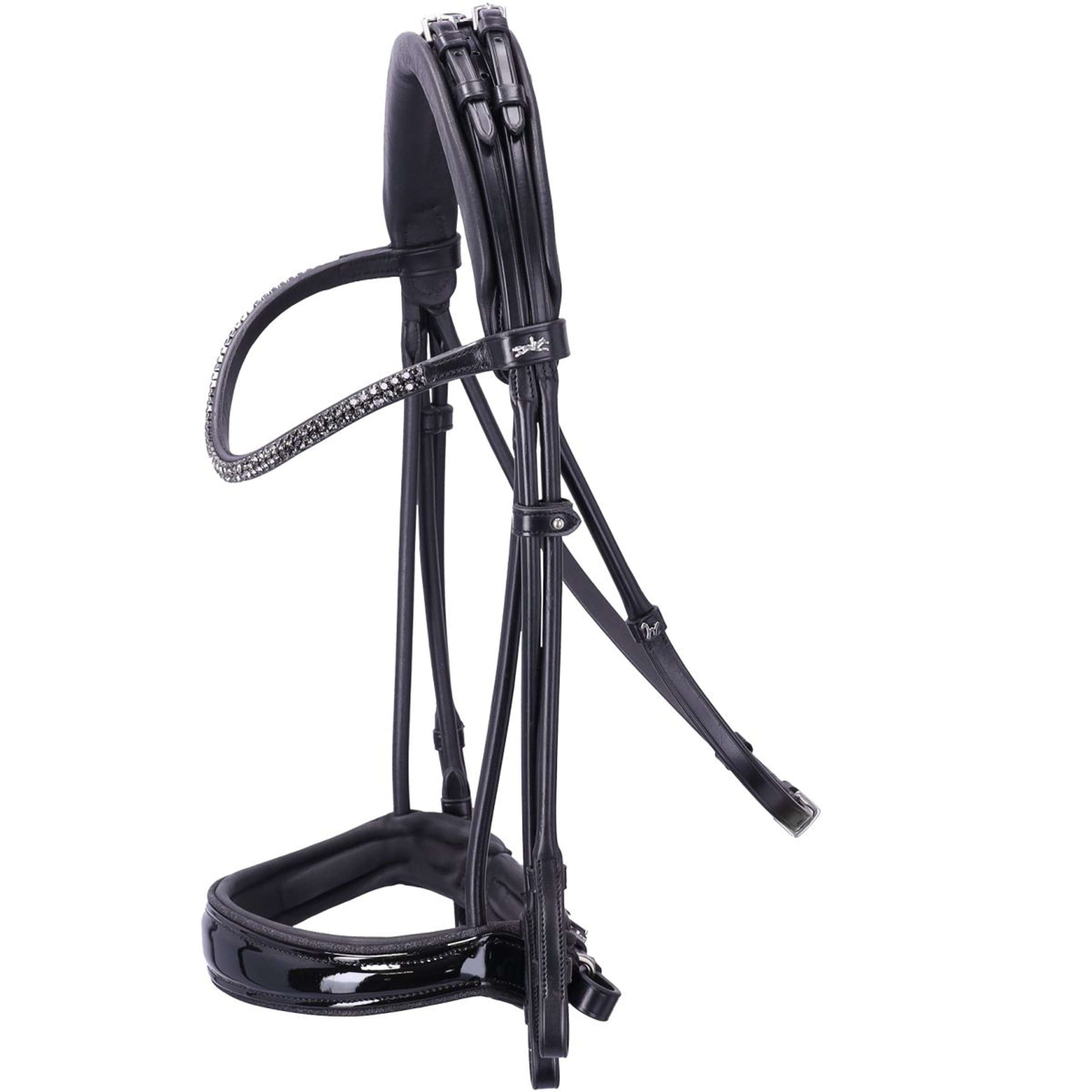 Schockemöhle Ensemble Bride SP Isabell Werth Bella Rose Noir/Patent/Argent