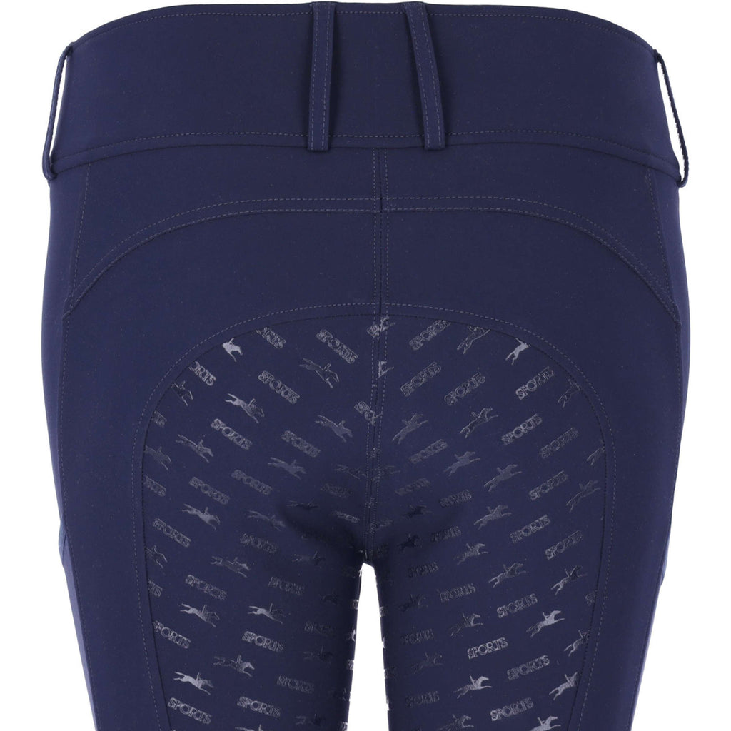 Schockemöhle Pantalon d'Équitation SPTulip Style Full Grip Marin foncé