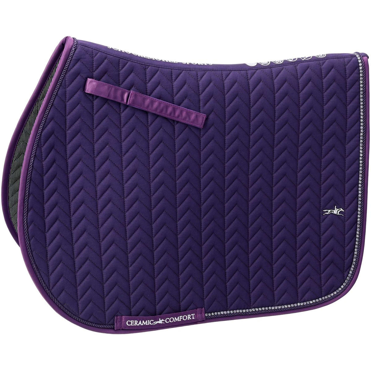 Schockemöhle Tapis de Selle SPCeramica de Saut Violet Foncé