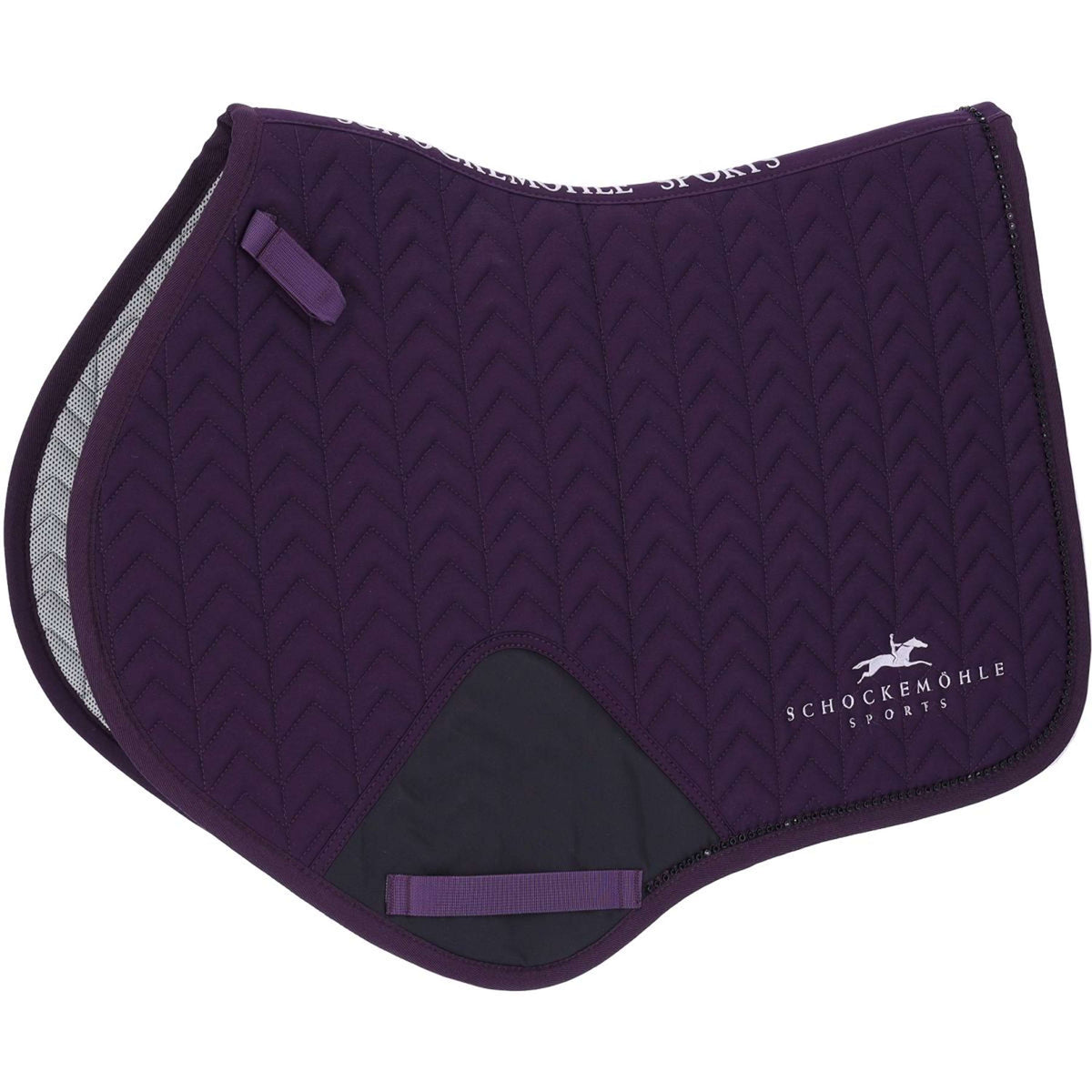 Schockemöhle Tapis de Selle Power Pad Logo de Saut Deep Mauve