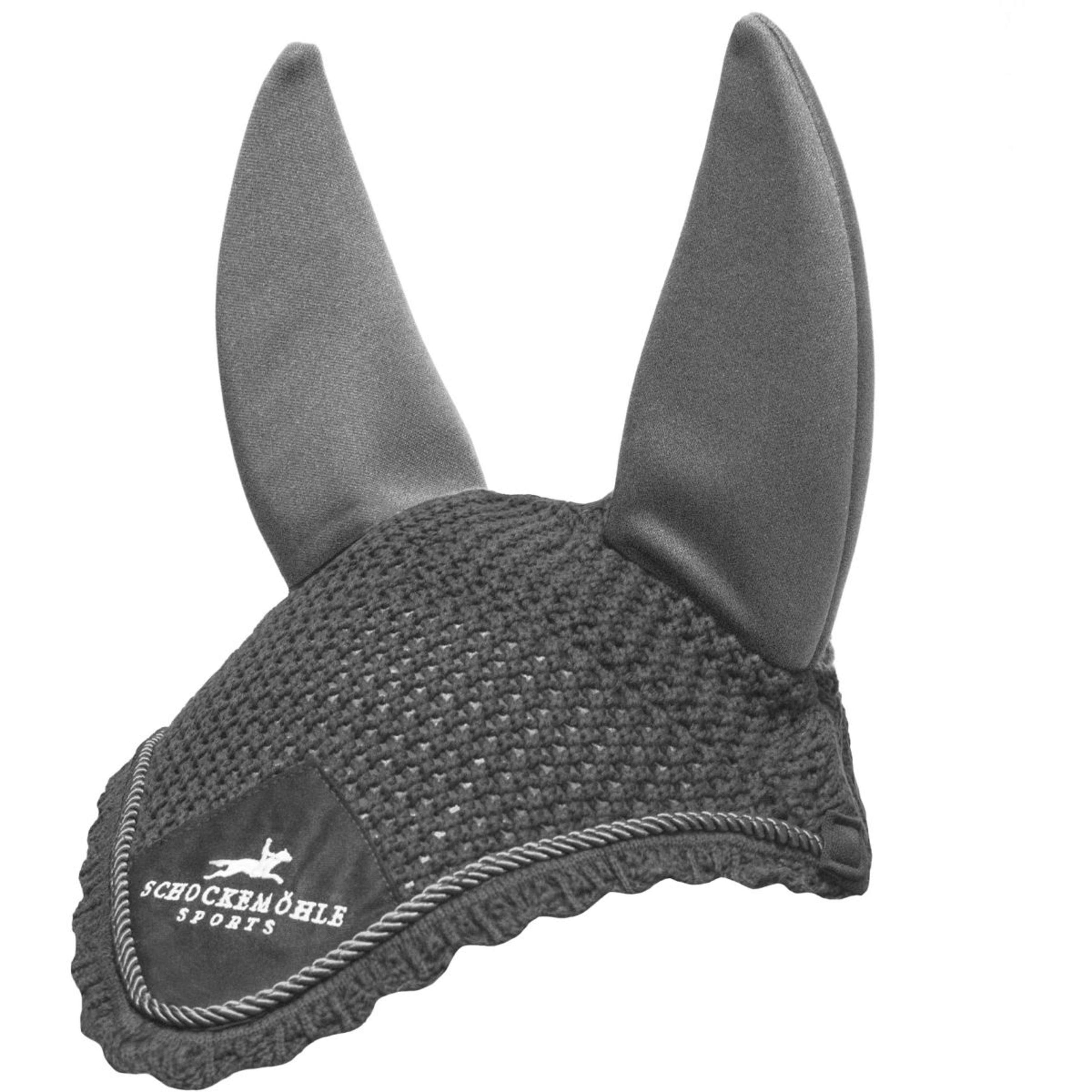 Schockemöhle Bonnet Anti-Mouches Air Silent Gris Mélangé