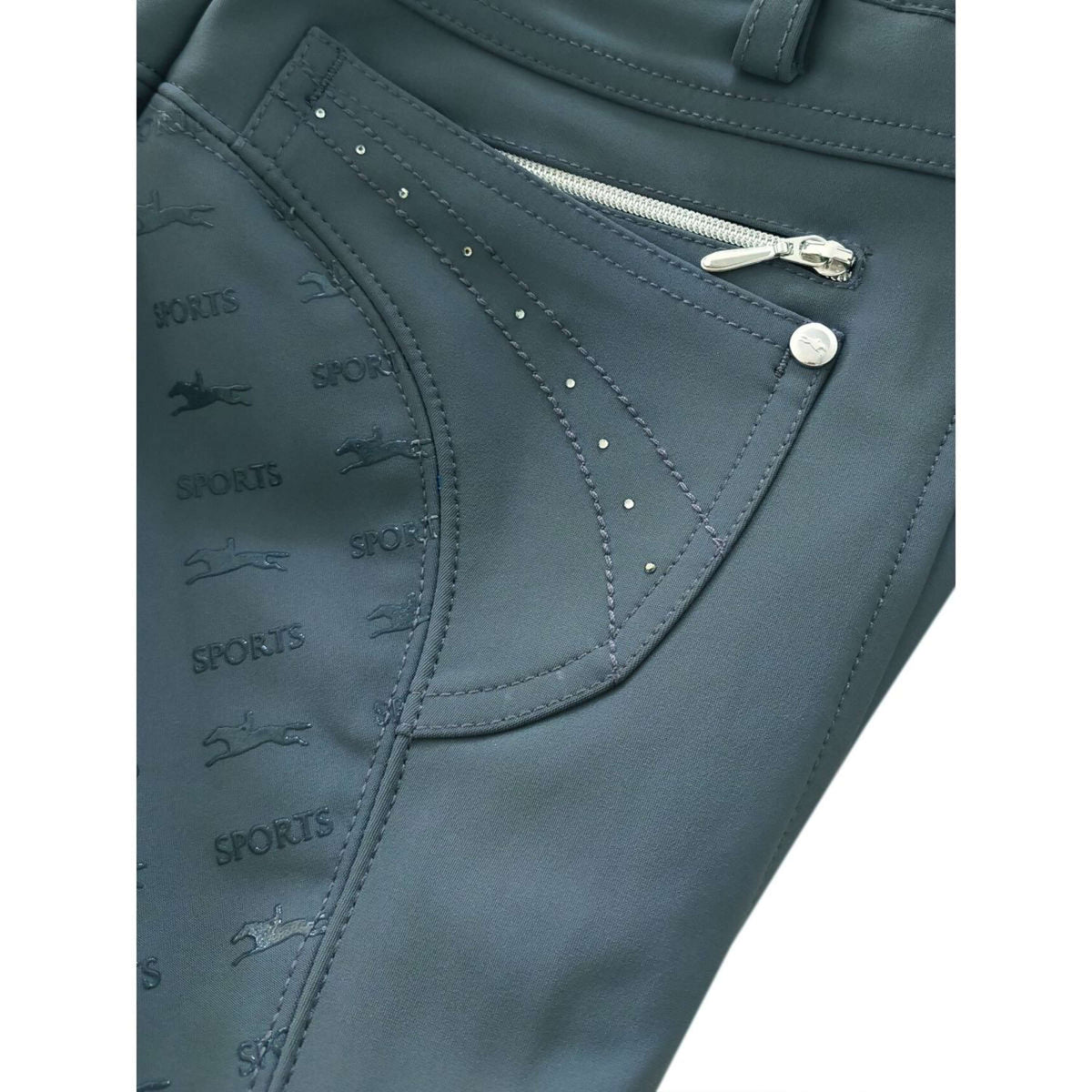 Schockemöhle Pantalon d'Équitation Victory Full Grip Graphite