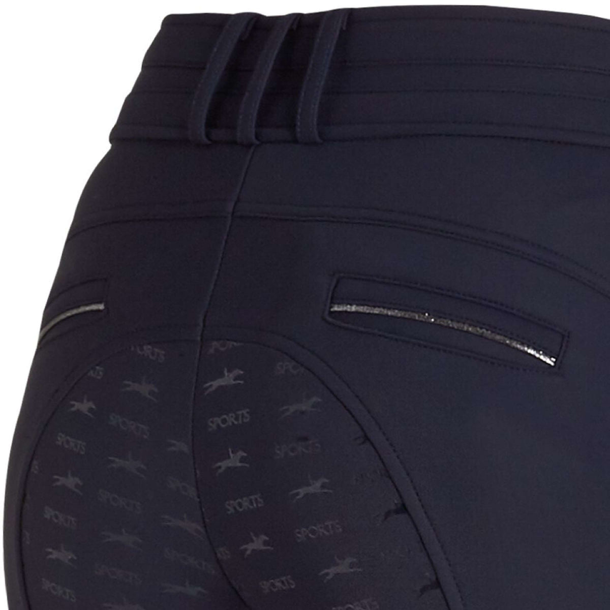 Schockemöhle Pantalon d'Équitation Winter Heather Full Grip True Navy