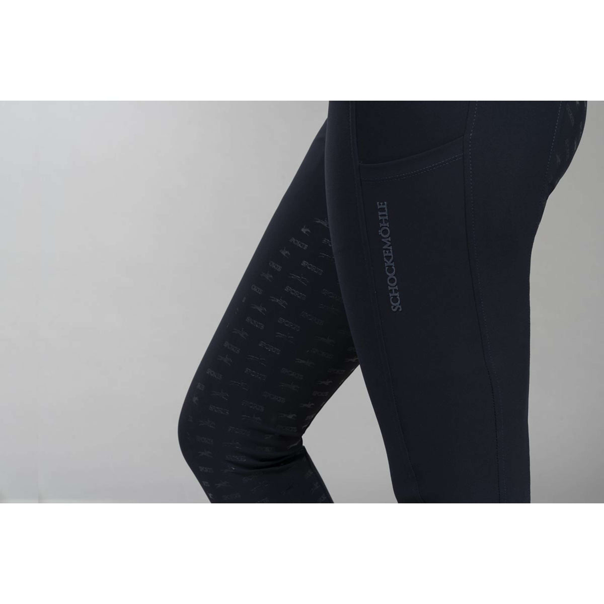 Schockemöhle Pantalon d'Équitation Carola Full Grip Marin foncé