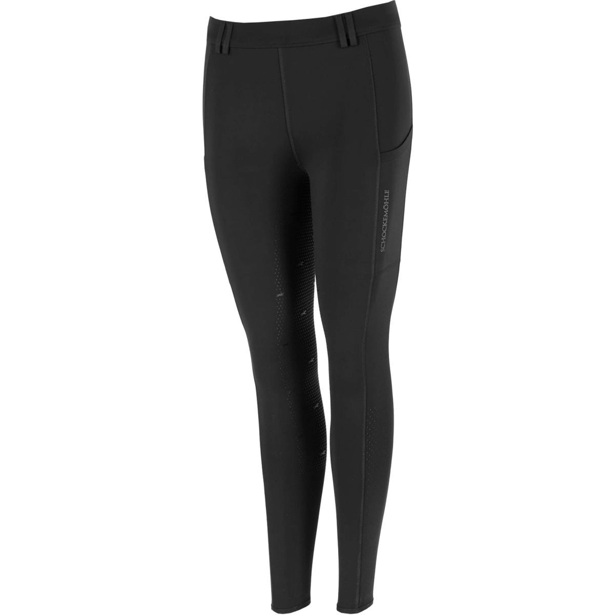 Schockemöhle Legging d'Équitation Air Sporty Full Grip Gris foncé