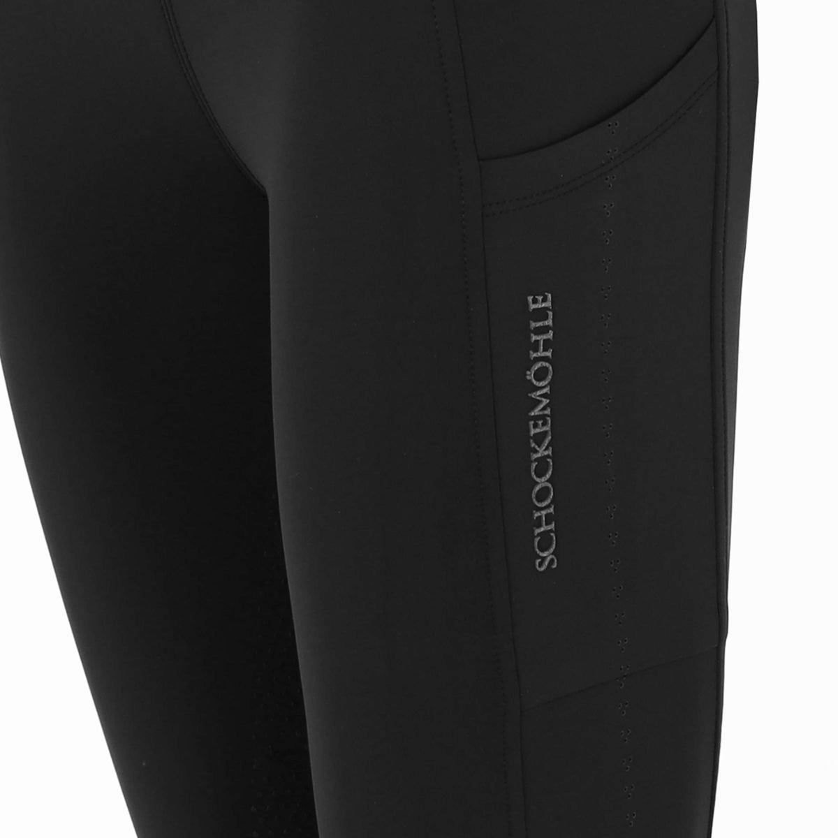 Schockemöhle Legging d'Équitation Air Sporty Full Grip Gris foncé