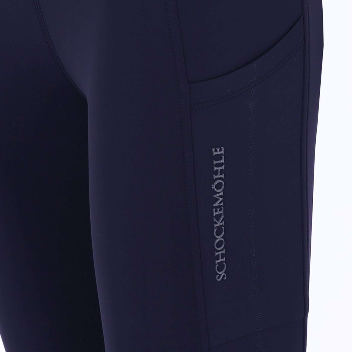 Schockemöhle Legging d'Équitation Air Sporty Full Grip Marin foncé